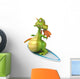 Dragon Surfing Wall Decal