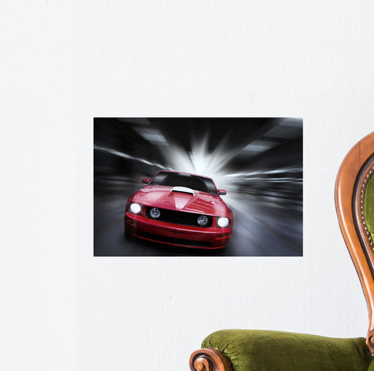 Luxury Red Sport Car Wall Decal