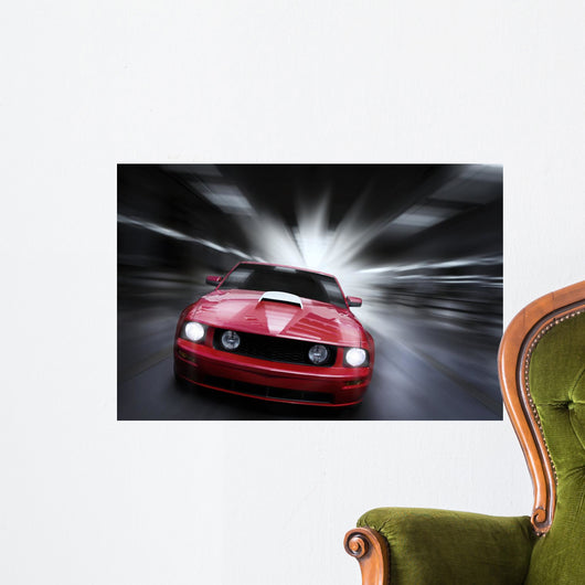 Luxury Red Sport Car Wall Decal