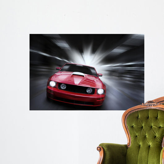 Luxury Red Sport Car Wall Decal