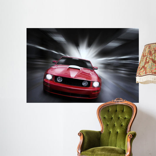 Luxury Red Sport Car Wall Decal