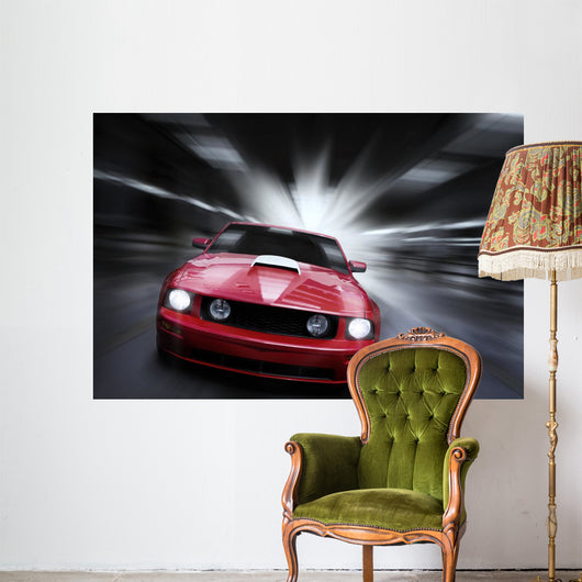 Luxury Red Sport Car Wall Decal