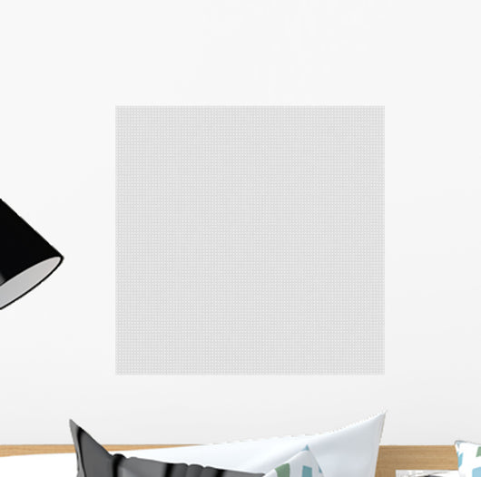 White Canvas with Delicate Wall Decal