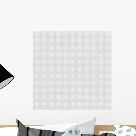 White Canvas with Delicate Wall Decal