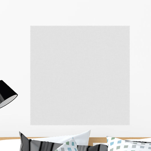White Canvas with Delicate Wall Decal