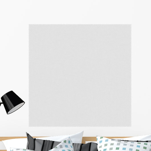 White Canvas with Delicate Wall Decal