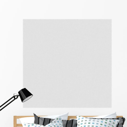 White Canvas with Delicate Wall Decal
