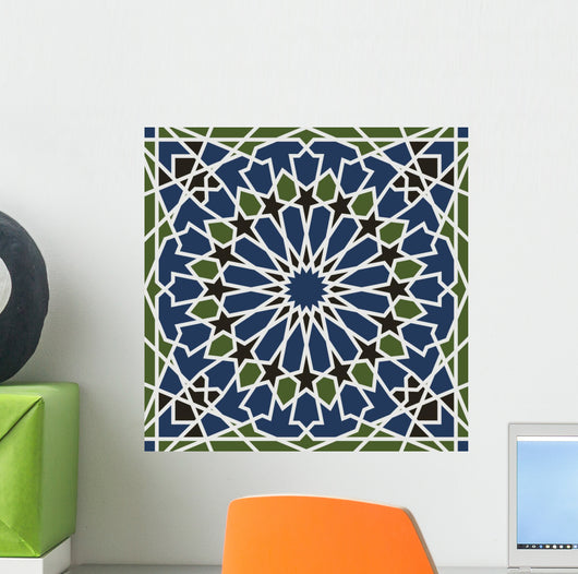 Seamless Arabesque Star Pattern Wall Decal