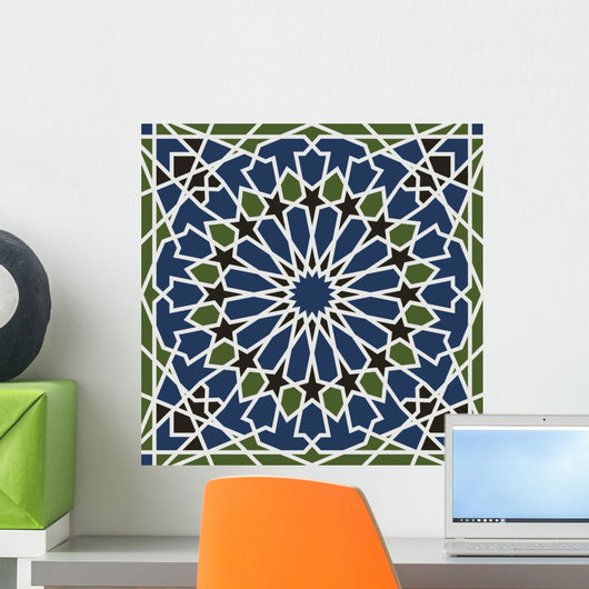 Seamless Arabesque Star Pattern Wall Decal