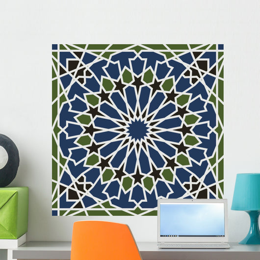 Seamless Arabesque Star Pattern Wall Decal