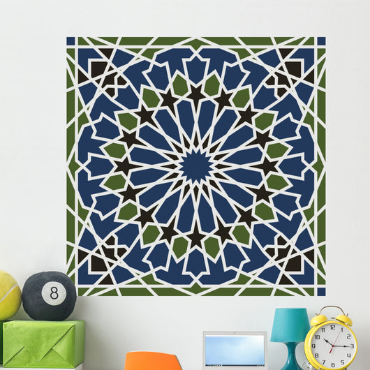 Seamless Arabesque Star Pattern Wall Decal