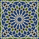 Seamless Arabesque Star Pattern Wall Decal