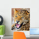 Roaring Leopard Wall Decal