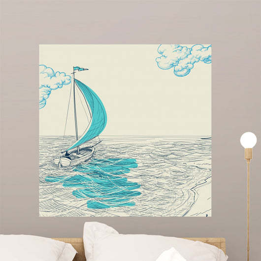 Sailing Vector Wall Decal