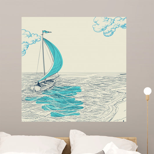 Sailing Vector Wall Decal