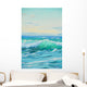 Morning Mediterranean Sea Wave Wall Decal