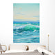 Morning Mediterranean Sea Wave Wall Decal