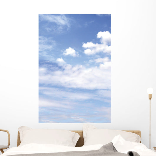 Lightly Clouded Sky - Vertical Wall Decal