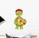 Funny Turtle Artist Wall Decal