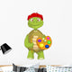 Funny Turtle Artist Wall Decal