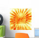 Grunge Style Abstract with Wall Decal