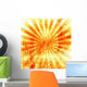 Grunge Style Abstract with Wall Decal
