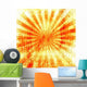 Grunge Style Abstract with Wall Decal