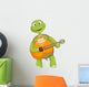 Funny Turtle Guitarist Wall Decal