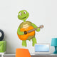 Funny Turtle Guitarist Wall Decal