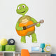 Funny Turtle Guitarist Wall Decal