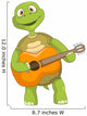 Funny Turtle Guitarist Wall Decal