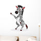 Zebra Cartoon Wall Decal