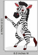 Zebra Cartoon Wall Decal