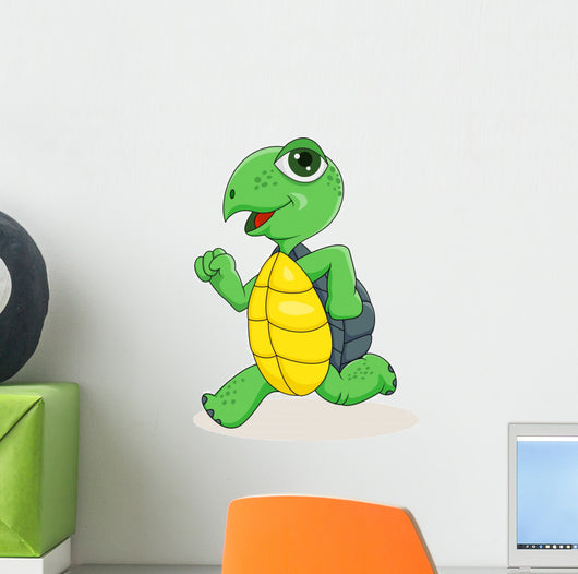 Turtle Running Wall Decal