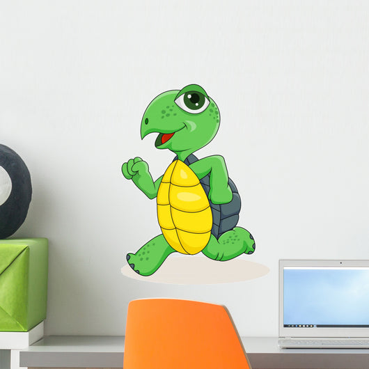 Turtle Running Wall Decal