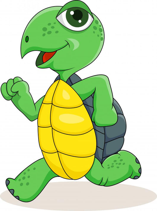Turtle Running Wall Decal