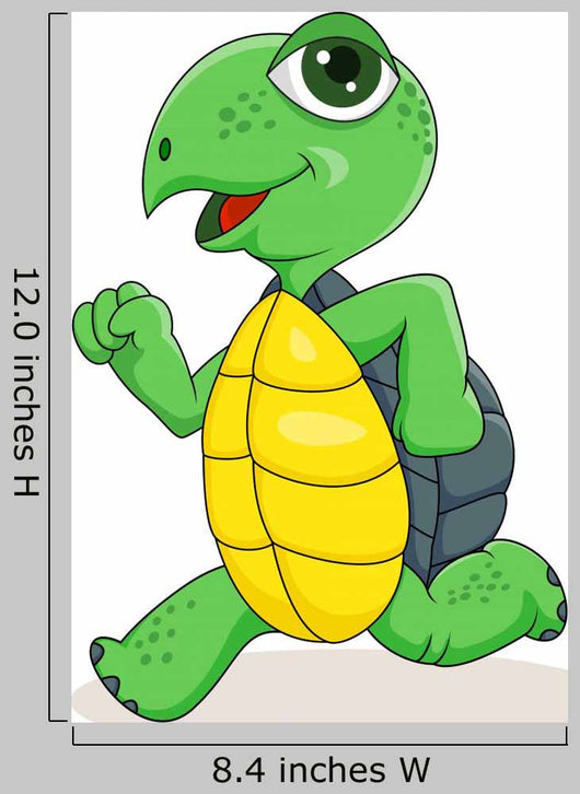 Turtle Running Wall Decal