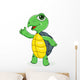 Turtle Waving Hand Wall Decal