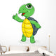 Turtle Waving Hand Wall Decal
