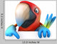 CG Parrot Wall Decal