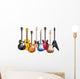 acoustic and electric guitars set of vector icon illustration Wall Decal