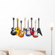 acoustic and electric guitars set of vector icon illustration Wall Decal