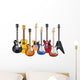 acoustic and electric guitars set of vector icon illustration Wall Decal