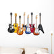 acoustic and electric guitars set of vector icon illustration Wall Decal