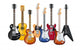 acoustic and electric guitars set of vector icon illustration Wall Decal