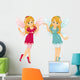 Pink Fairies Blue Wall Decal