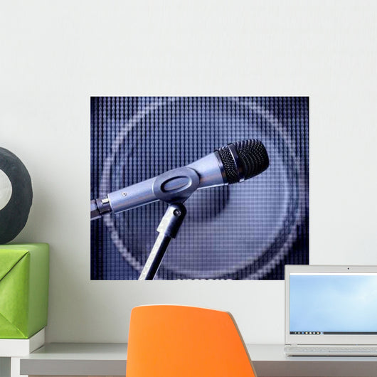 Microphone Wall Decal