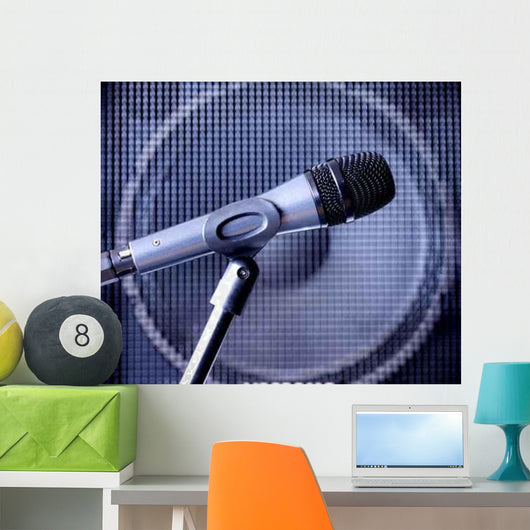 Microphone Wall Decal
