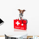 First Aid Dog Wall Decal