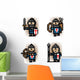 Pixel Soldiers from Blue Wall Decal